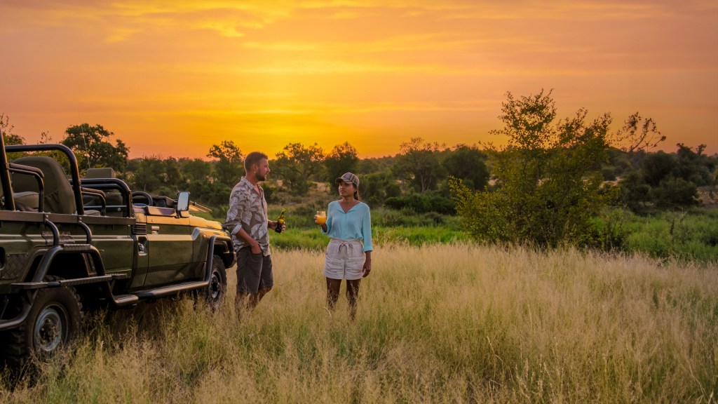 Couple enjoying a Sundowner