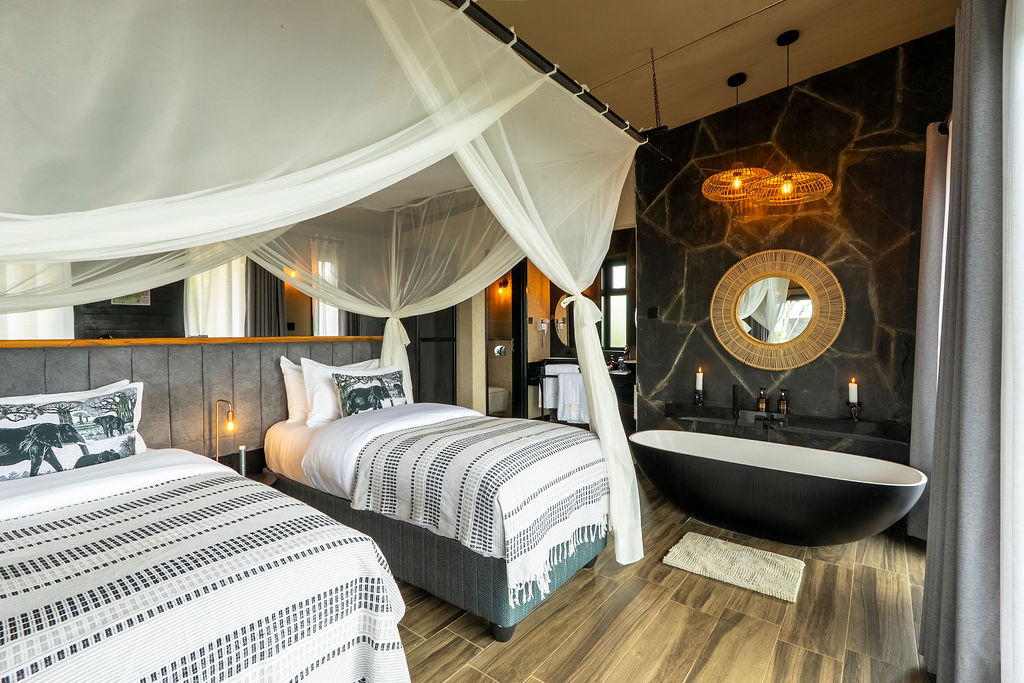 Luxury tent at Elephant Springs Camp