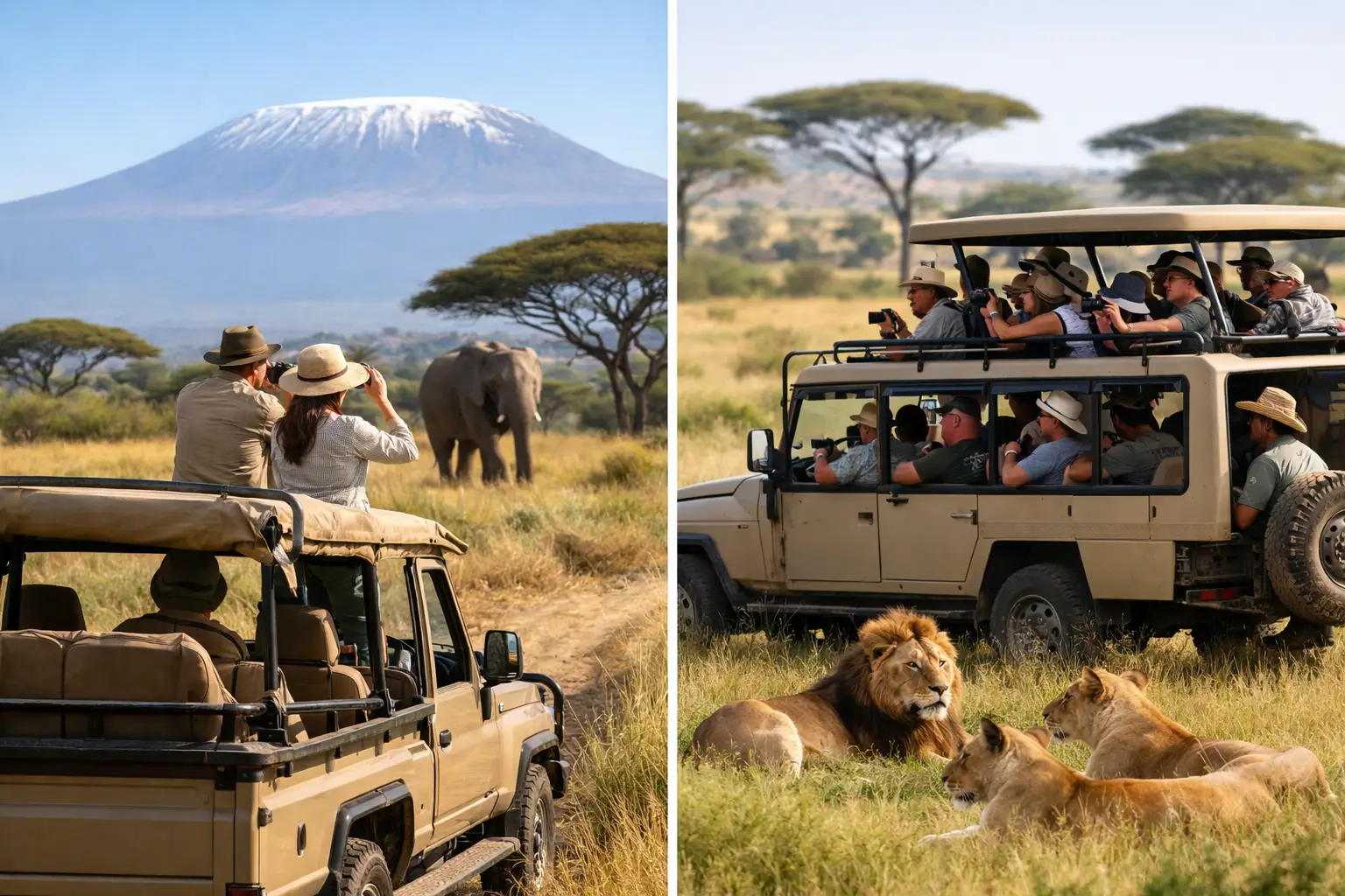 Private Safari Versus Group Tour